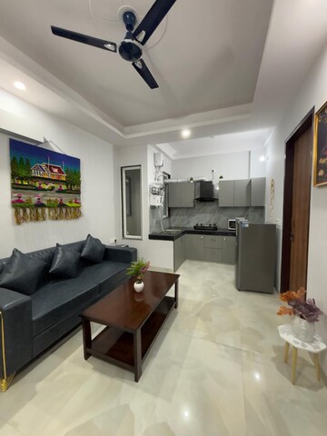 Living Room in 3 BHK Builder Floor at Ansal Sushant Apartments, Sushant Lok I – for Rent