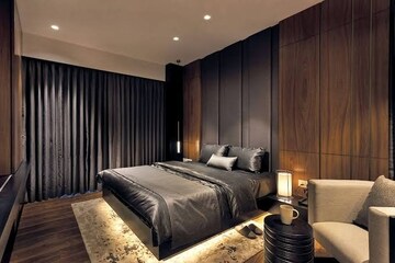 Bedroom in 3 BHK Apartment at Krisumi Waterfall Suites, Sector 36a – for Rent