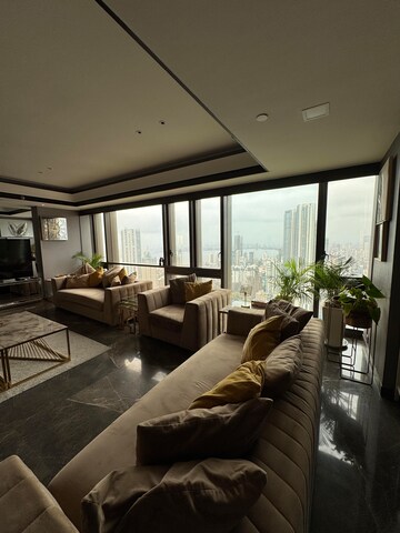 Balcony in 4 BHK Apartment at Lodha Trump Tower, Worli – for Rent