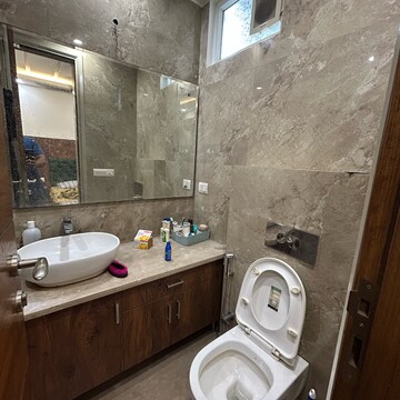 Bathroom in 2 BHK Builder Floor at Lajpat Nagar I – for Rent