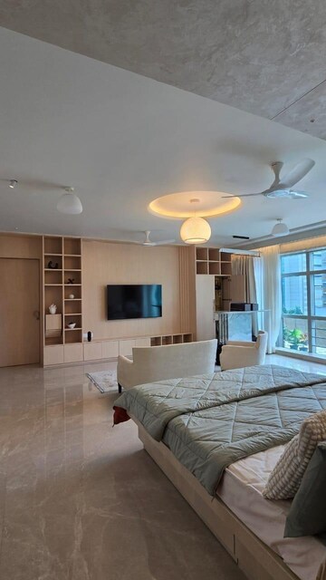 Living Room in 4 BHK Apartment at Prabhadevi CHS, Prabhadevi – for Rent