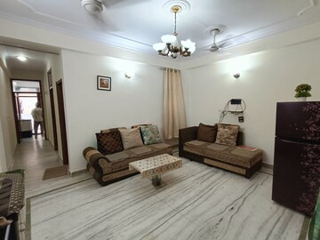 Living Room in 2 BHK Builder Floor at Malviya Nagar – for Rent