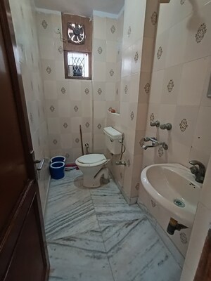 Bathroom in 2 BHK Builder Floor at Malviya Nagar – for Rent