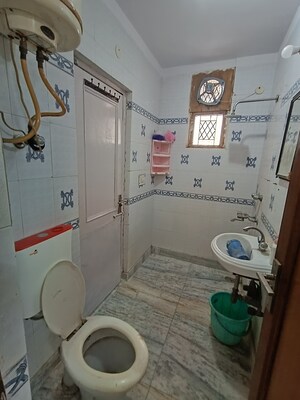 Bathroom in 2 BHK Builder Floor at Malviya Nagar – for Rent