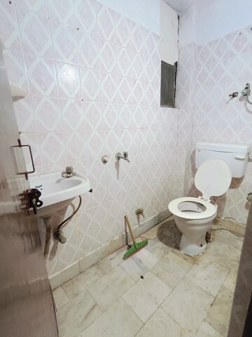 Bathroom in 2 BHK Builder Floor at Malviya Nagar – for Rent