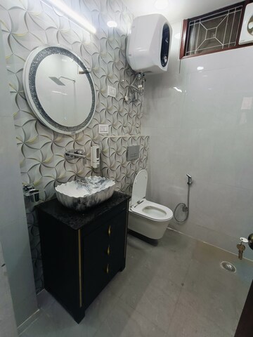 Bathroom in 3 BHK Builder Floor at Malviya Nagar – for Rent