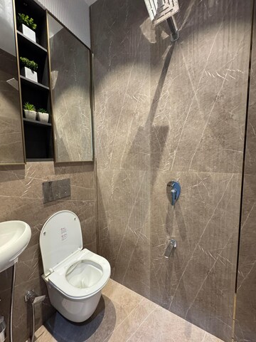 Bathroom in 3 BHK Apartment at Indiabulls Sky Forest, Lower Parel – for Rent