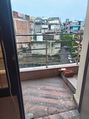 Balcony in 1 BHK Builder Floor at New Ashok Nagar – for Rent