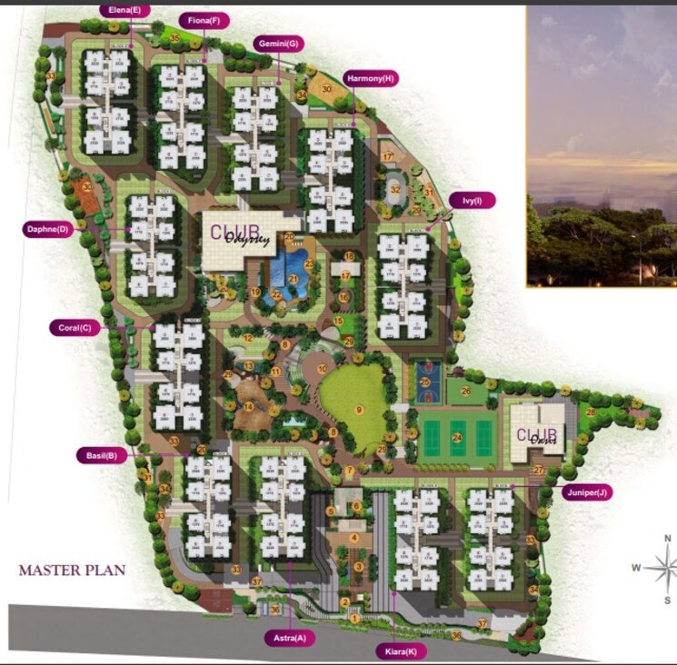 Master Plan, rajapushpa-provincia 3 Bedroom 1715 Sq.Ft. Apartment In Narsingi Hyderabad 9070908