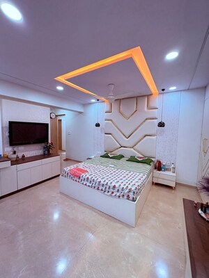 Bedroom in 3 BHK Apartment at Soham Crystal Spires, Ghodbunder Road – for Sale