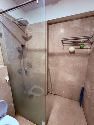 Bathroom in 3 BHK Apartment at Soham Crystal Spires, Ghodbunder Road – for Sale