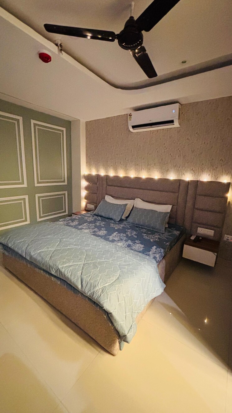 Bedroom, essentia-homes 3 Bedroom 1000 Sq.Ft. Apartment In Vip Road Zirakpur 9070942
