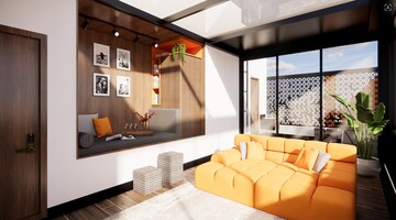 Living Room in 3.5 BHK Villa at Address Makers The Imperial Address, Chandapura – for Sale