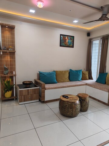 Living Room in 3 BHK Apartment at Dwarka Lords, Pimple Saudagar – for Rent