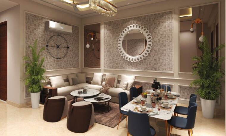 Living Room, nkv-golden-avenue 3 Bedroom 2250 Sq.Ft. Builder Floor In Sohna Sector 35 Gurgaon 9071240