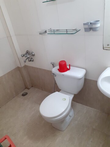 Bathroom in 1 BHK Apartment at Hiranandani Cardinal, Ghodbunder Road – for Rent
