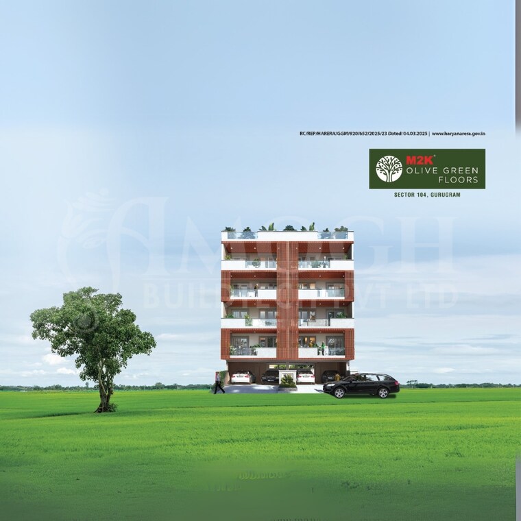 Exterior View, m2k-olive-greens 3 Bedroom 1578 Sq.Ft. Builder Floor In Sector 104 Gurgaon 9071287