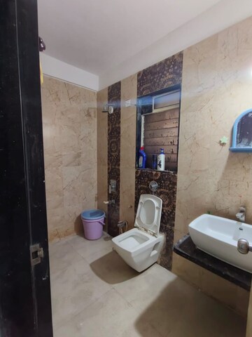 Bathroom in 2 BHK Apartment at Nisarg Hyde Park, Kharghar – for Rent