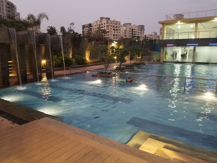 Swimming Pool, ganga-platino 2.5 Bedroom 1000 Sq.Ft. Apartment In Kharadi Pune 9071983