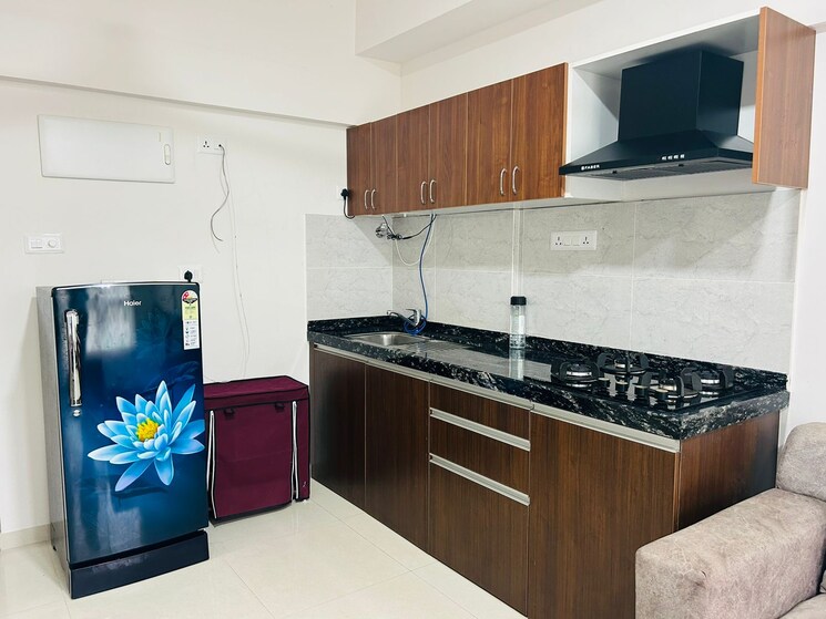Kitchen, gera-world-of-joy Studio 350 Sq.Ft. Apartment In Kharadi Pune 9072000