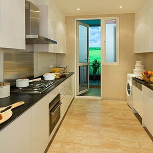 Kitchen in 5 BHK Apartment at DLF The Crest, Dlf Phase V – for Sale