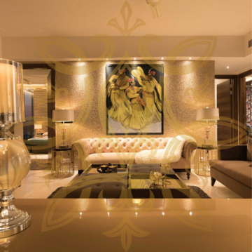 Living Room in 4 BHK Penthouse at M3M Golf Hills, Sector 79 – for Sale