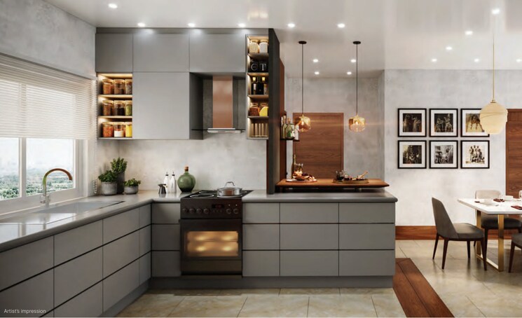 Kitchen, sobha-windsor 3 Bedroom 1817 Sq.Ft. Apartment In Whitefield Bangalore 9072091