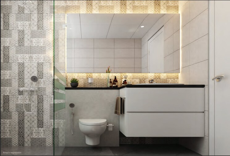 Bathroom, sobha-windsor 3 Bedroom 1817 Sq.Ft. Apartment In Whitefield Bangalore 9072091