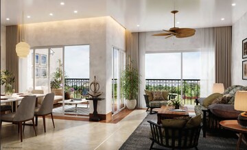 Living Room in 3 BHK Apartment at Sobha Windsor, Whitefield – for Sale
