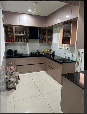 Kitchen in 3 BHK Apartment at Aparna Serene Park, Kondapur – for Rent