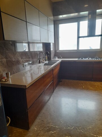 Kitchen in 4 BHK Apartment at Transcon Flora Heights, Andheri West – for Rent