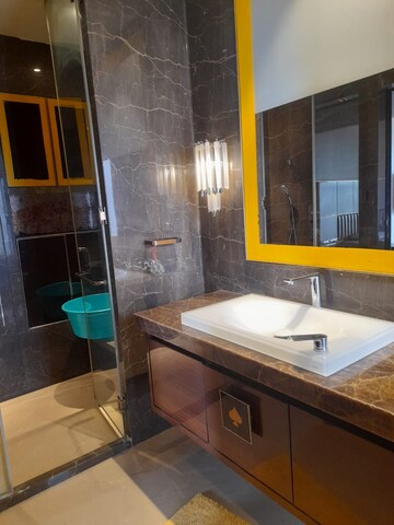 Kitchen in 4 BHK Apartment at Transcon Flora Heights, Andheri West – for Rent