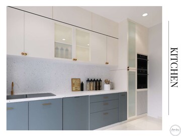 Kitchen in 4 BHK Apartment at Lodha World Crest, Worli – for Sale