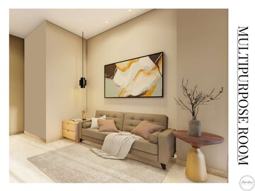 Living Room in 4 BHK Apartment at Lodha World Crest, Worli – for Sale
