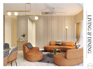 Living Room in 4 BHK Apartment at Lodha World Crest, Worli – for Sale