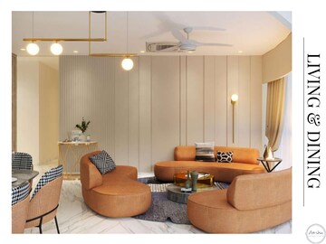 Living Room in 4 BHK Apartment at Lodha World Crest, Worli – for Sale