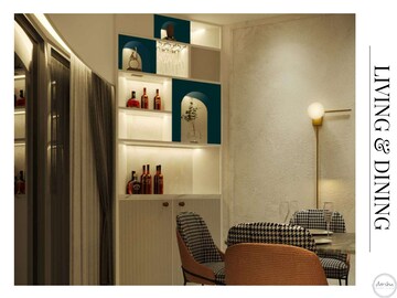 Living Room in 4 BHK Apartment at Lodha World Crest, Worli – for Sale