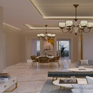 Living Room in 4 BHK Apartment at Smart World Sky Arc, Dhani – for Sale