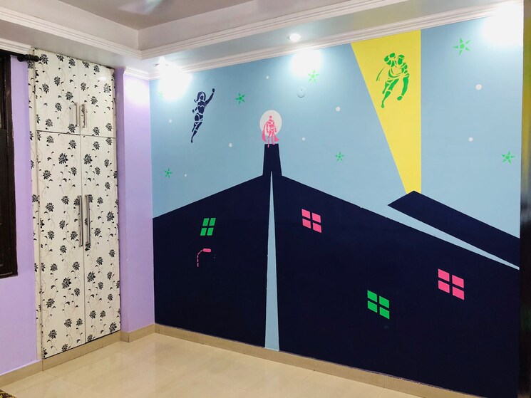 Bedroom, gayatri-kunj-ghaziabad 4 Bedroom 2000 Sq.Ft. Builder Floor In Gyan Khand I Ghaziabad 9072351