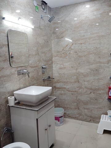Bathroom in 2 BHK Apartment at Navbharat Apartments, Paschim Vihar – for Rent