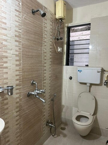 Bathroom in 2 BHK Apartment at Ashapura Dham Sanpada, Sanpada – for Rent