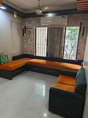 Living Room in 3 BHK Apartment at Virmati Villa CHS, Borivali West – for Sale