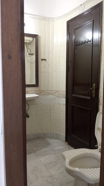 Bathroom in 2 BHK Builder Floor at Malviya Nagar – for Rent