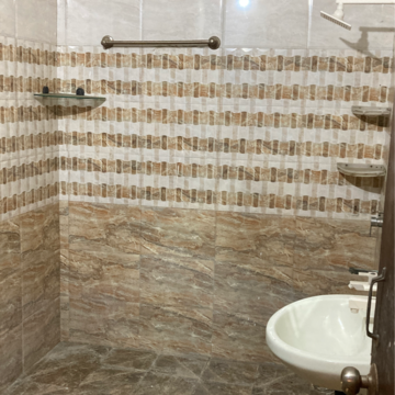 Bathroom in 3 BHK Independent House at RWA Apartments, Nithari Village – for Rent