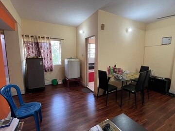Living Room in 2 BHK Apartment at Bengal Peerless Alaktika Housing Complex, Rajarhat – for Rent
