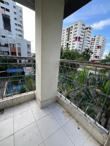 Balcony in 2 BHK Apartment at Bengal Peerless Alaktika Housing Complex, Rajarhat – for Rent