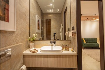 Bathroom in 2 BHK Apartment at Transcon Triumph Tower, Andheri West – for Rent