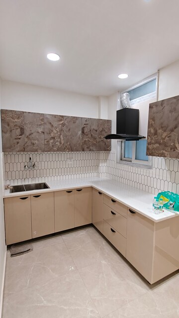Kitchen in 2 BHK Builder Floor at Malviya Nagar – for Rent