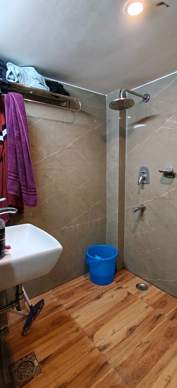 Bathroom in 1 BHK Builder Floor at Malviya Nagar – for Rent