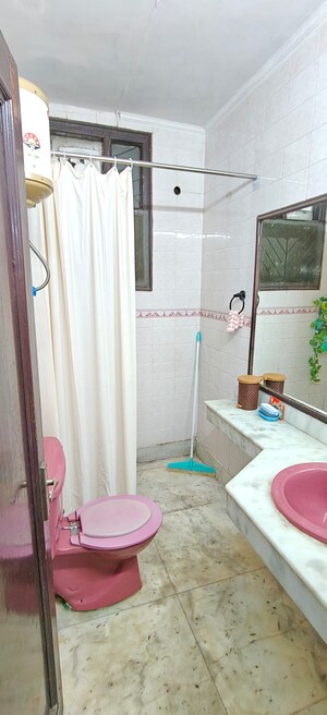 Bathroom in 3 BHK Builder Floor at Malviya Nagar – for Sale